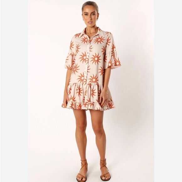 PETAL & PUP Ren Mini Shirtdress NWT Small $79 - Picture 1 of 6